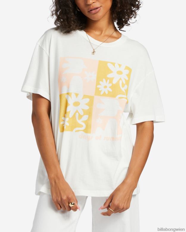Billabong Clothing 00V681834 | Billabong Tage des Sommers übergroßes T-Shirt Salzkristall Frauen