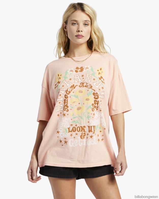 Billabong Clothing 00V681860 | Billabong Suchen Sie nach einem übergroßen T-Shirt weich und pfirsichfarben Frauen