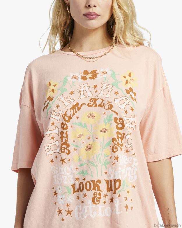 Billabong Clothing 00V681860 | Billabong Suchen Sie nach einem übergroßen T-Shirt weich und pfirsichfarben Frauen