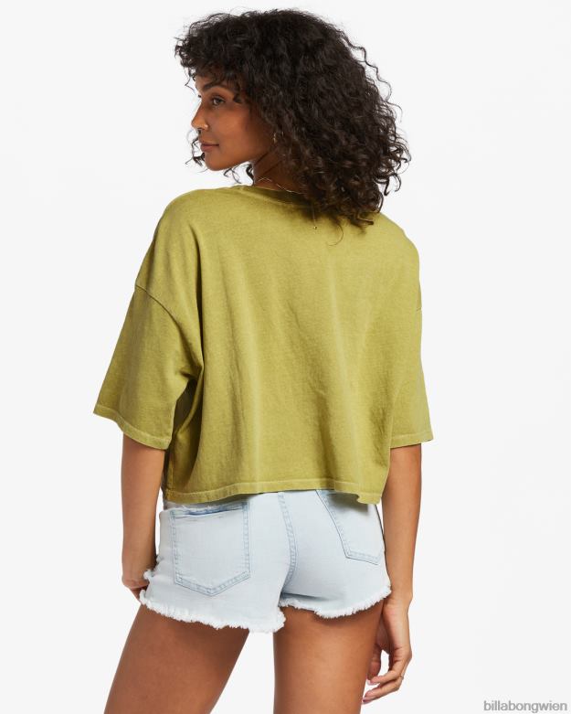 Billabong Clothing 00V681886 | Billabong echtes, kurz geschnittenes T-Shirt Algen Frauen