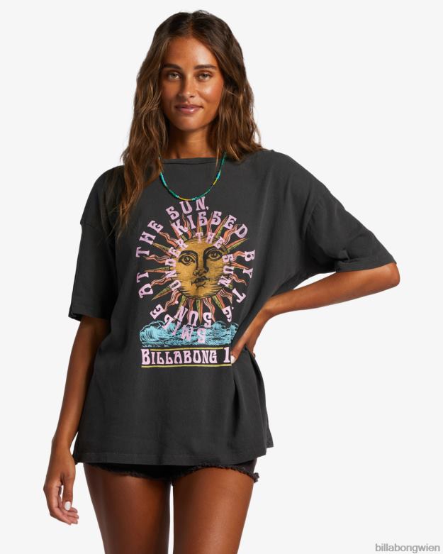 Billabong Clothing 00V681910 | Billabong Küss mich T-Shirt aus schwarz Frauen