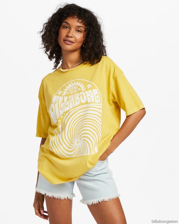Billabong Clothing 00V681912 | Billabong Hallo Sonnenschein, übergroßes T-Shirt Honigbiene Frauen