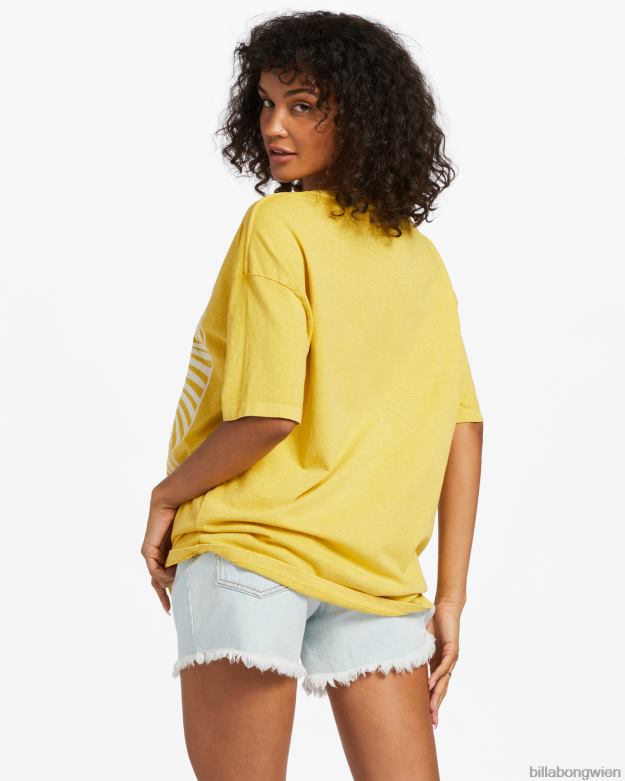 Billabong Clothing 00V681912 | Billabong Hallo Sonnenschein, übergroßes T-Shirt Honigbiene Frauen