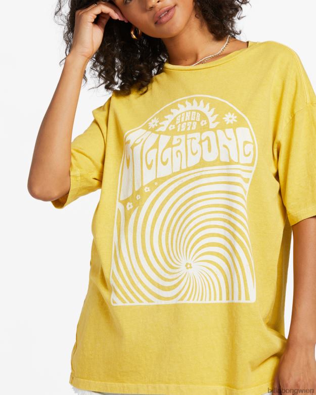 Billabong Clothing 00V681912 | Billabong Hallo Sonnenschein, übergroßes T-Shirt Honigbiene Frauen