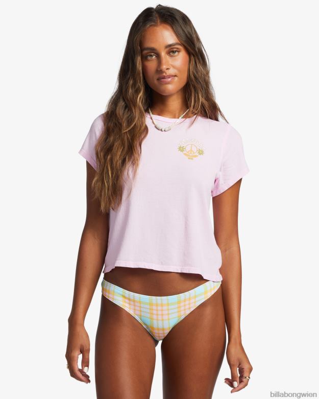 Billabong Clothing 00V681917 | Billabong Liebe & Licht-T-Shirt hellrosa Spuren Frauen