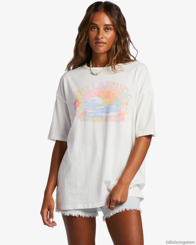 Billabong Clothing 00V681922 | Billabong Übergroßes T-Shirt „Salty Tour“. Salzkristall Frauen