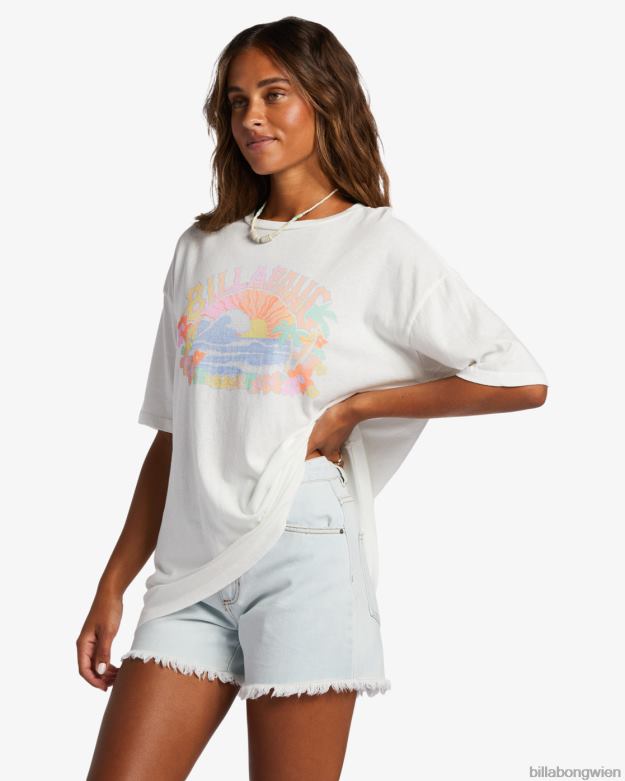 Billabong Clothing 00V681922 | Billabong Übergroßes T-Shirt „Salty Tour“. Salzkristall Frauen