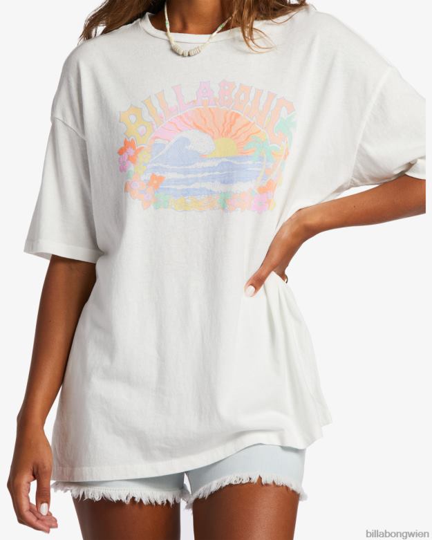 Billabong Clothing 00V681922 | Billabong Übergroßes T-Shirt „Salty Tour“. Salzkristall Frauen