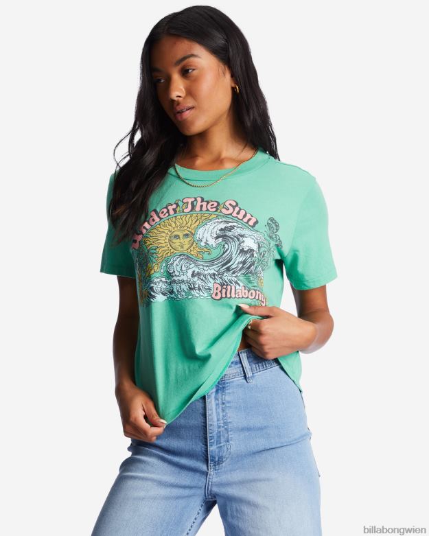 Billabong Clothing 00V681936 | Billabong T-Shirt mit unruhigem Wasser süßes Gras Frauen