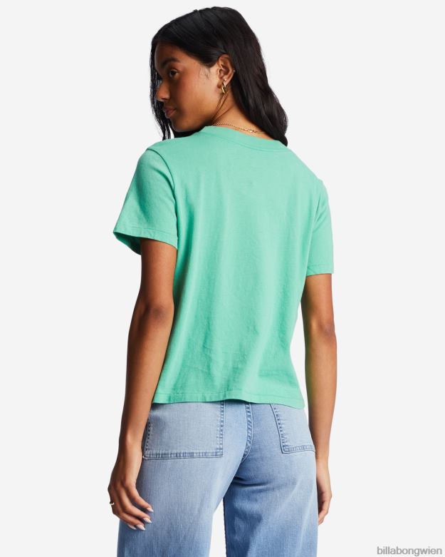Billabong Clothing 00V681936 | Billabong T-Shirt mit unruhigem Wasser süßes Gras Frauen