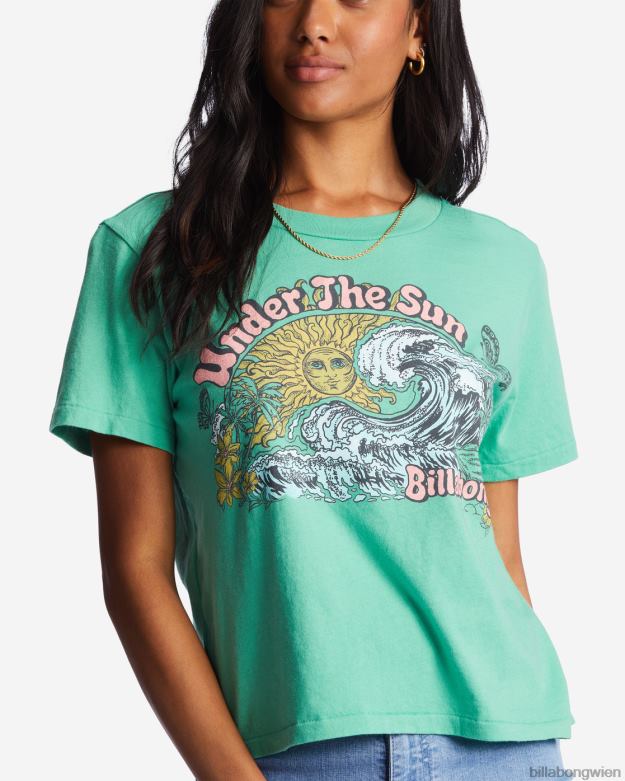 Billabong Clothing 00V681936 | Billabong T-Shirt mit unruhigem Wasser süßes Gras Frauen