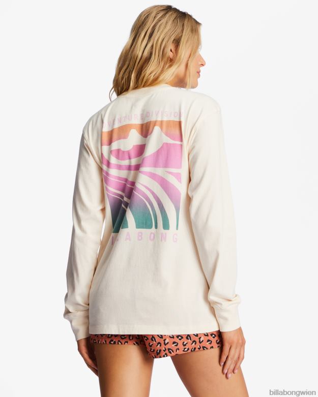 Billabong Clothing 00V681945 | Billabong a/div Langarm-T-Shirt weiße Kappe Frauen
