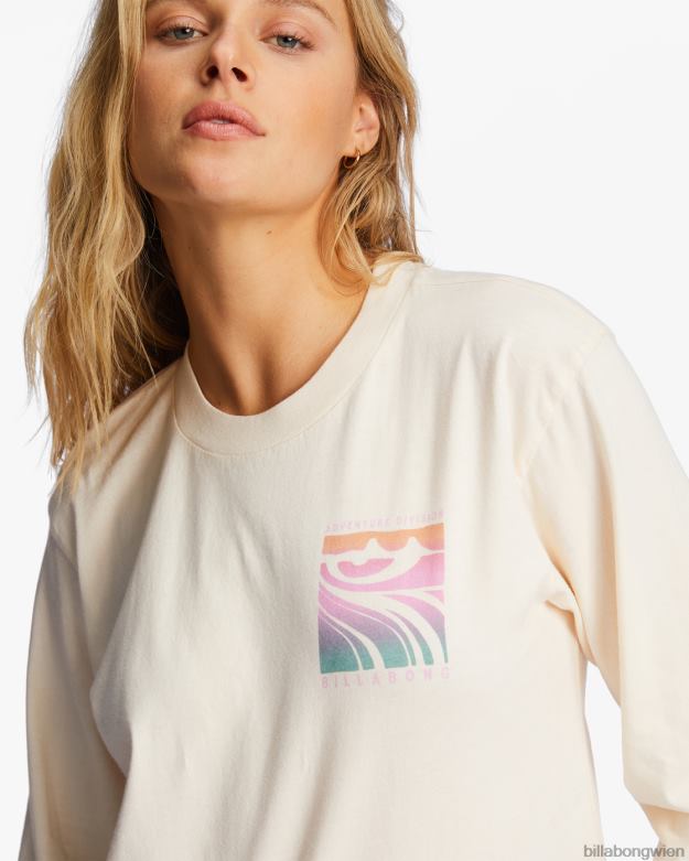 Billabong Clothing 00V681945 | Billabong a/div Langarm-T-Shirt weiße Kappe Frauen