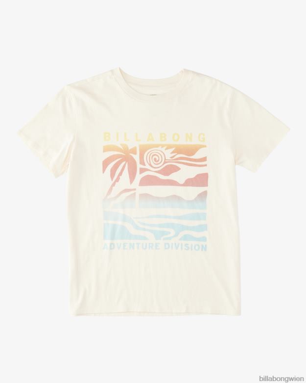 Billabong Clothing 00V681949 | Billabong A/Div Tee Kurzarm-T-Shirt mit LSF 50 weiße Kappe Frauen