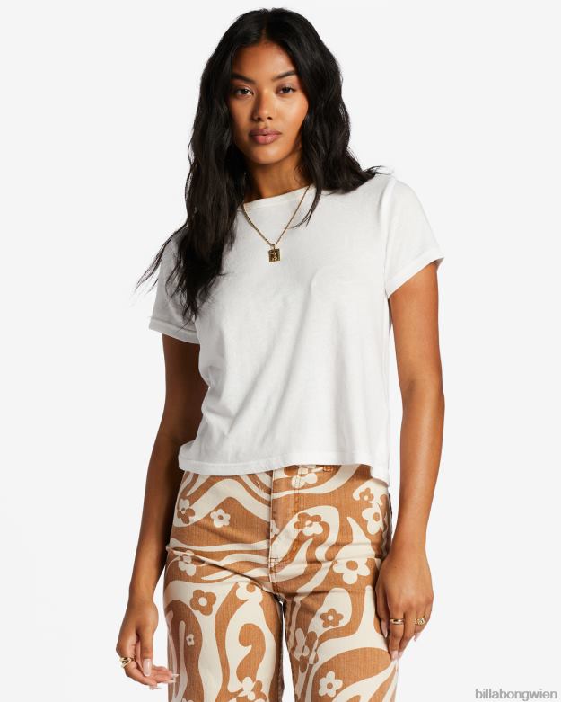 Billabong Clothing 00V681951 | Billabong Besser als ein einfaches Kurzarm-T-Shirt Salzkristall Frauen
