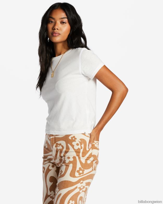 Billabong Clothing 00V681951 | Billabong Besser als ein einfaches Kurzarm-T-Shirt Salzkristall Frauen