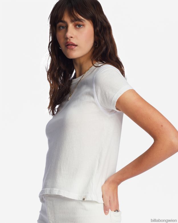 Billabong Clothing 00V681951 | Billabong Besser als ein einfaches Kurzarm-T-Shirt Salzkristall Frauen