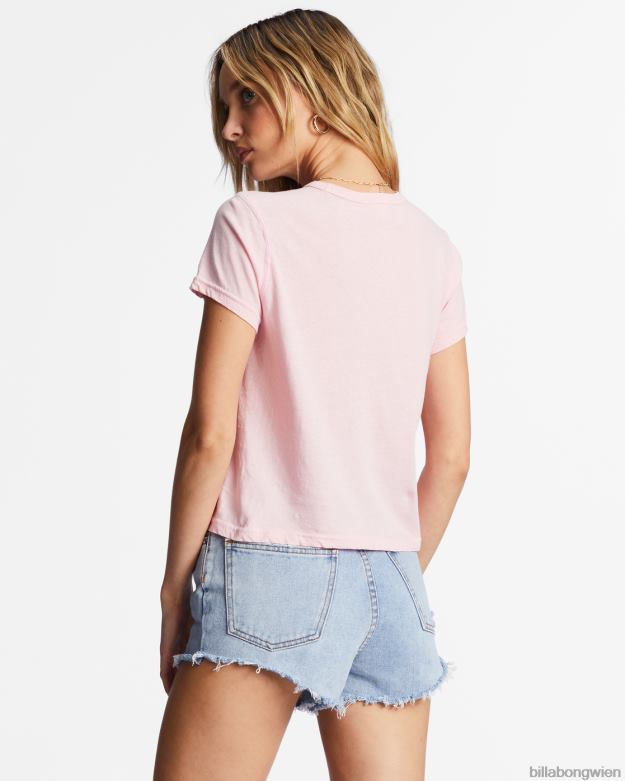 Billabong Clothing 00V681971 | Billabong Besser als ein einfaches Kurzarm-T-Shirt zartes Rosa Frauen