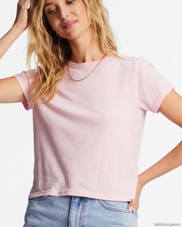 Billabong Clothing 00V681971 | Billabong Besser als ein einfaches Kurzarm-T-Shirt zartes Rosa Frauen