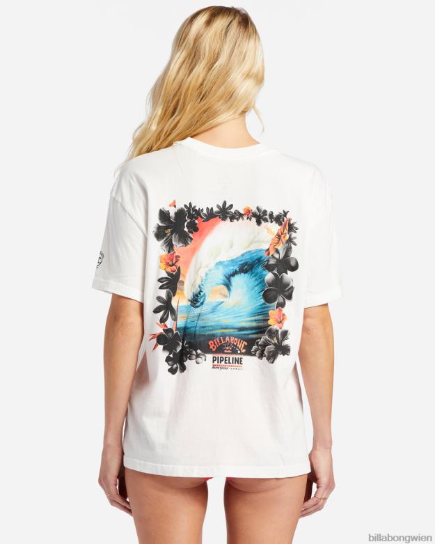 Billabong Clothing 00V682012 | Billabong Pro Pipeline übergroßes T-Shirt mit Blumenmuster Salzkristall Frauen