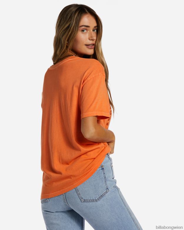 Billabong Clothing 00V682021 | Billabong Mond-Kinder-T-Shirt orangefarbener Kuss Frauen