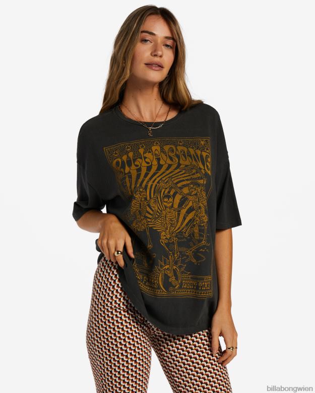 Billabong Clothing 00V682035 | Billabong T-Shirt am richtigen Ort, zur richtigen Zeit aus schwarz Frauen