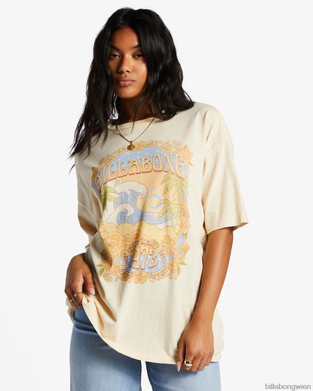 Billabong Clothing 00V682038 | Billabong im Wolken-T-Shirt antikweiß Frauen