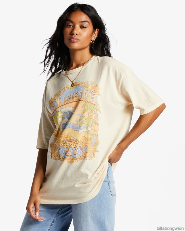 Billabong Clothing 00V682038 | Billabong im Wolken-T-Shirt antikweiß Frauen