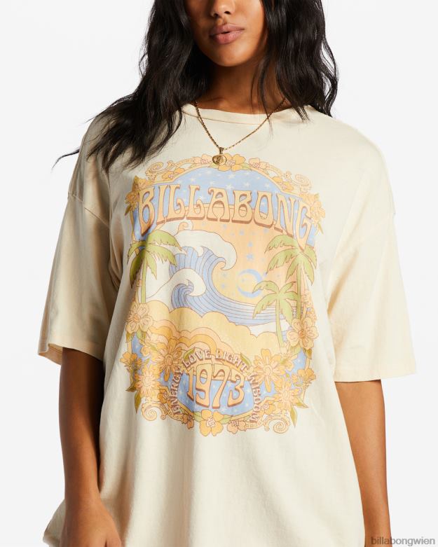 Billabong Clothing 00V682038 | Billabong im Wolken-T-Shirt antikweiß Frauen