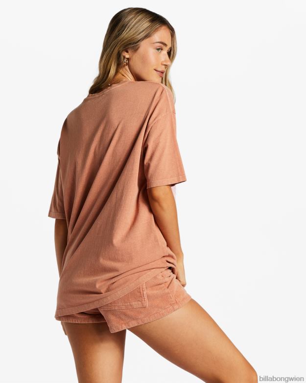 Billabong Clothing 00V682040 | Billabong Frieden sei das Reise-T-Shirt Rosendämmerung Frauen