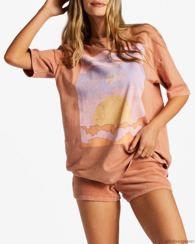 Billabong Clothing 00V682040 | Billabong Frieden sei das Reise-T-Shirt Rosendämmerung Frauen