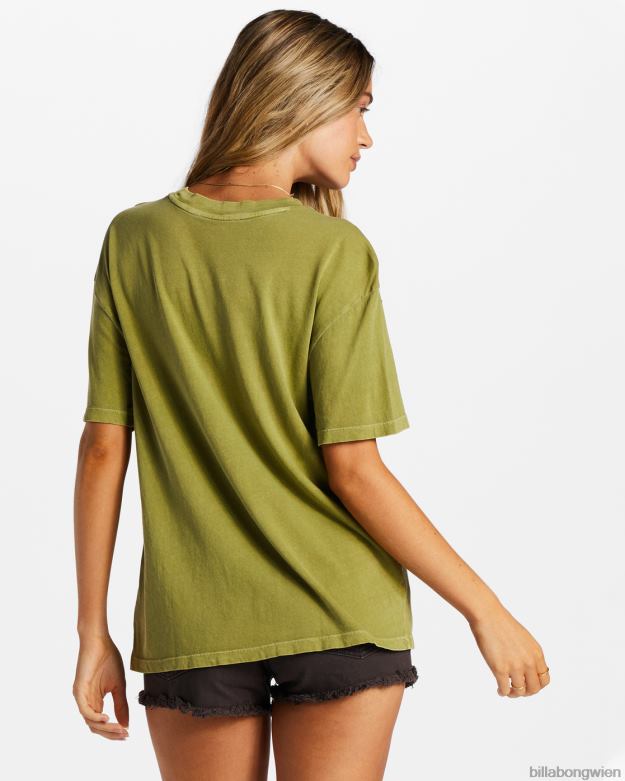 Billabong Clothing 00V682042 | Billabong T-Shirt „Stadt der Palmen“. grüne Augen Frauen