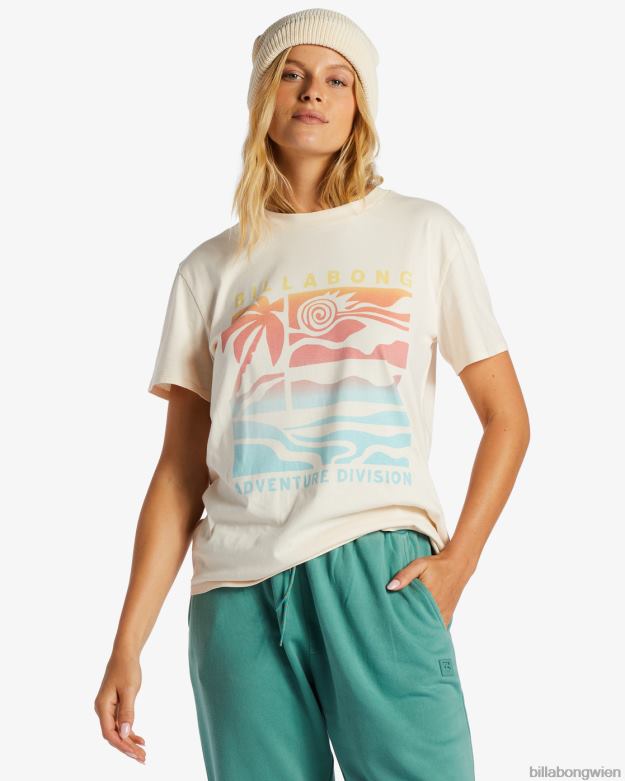Billabong Clothing 00V682055 | Billabong A/Div-T-Shirt weiße Kappe Frauen
