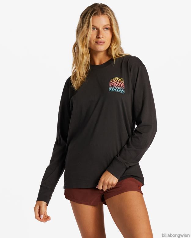 Billabong Clothing 00V682078 | Billabong a/div Langarm-T-Shirt schwarzer Sand Frauen