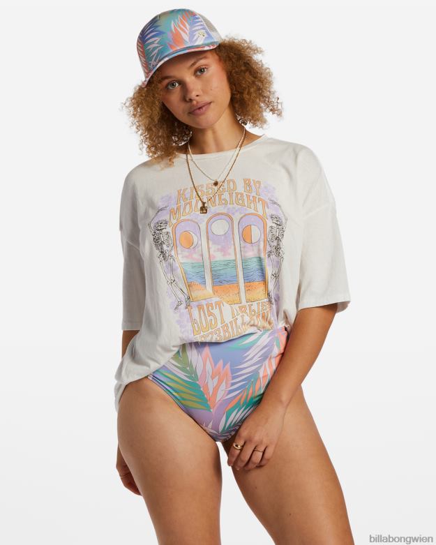 Billabong Clothing 00V682080 | Billabong Mondschein-Kuss-T-Shirt Salzkristall Frauen
