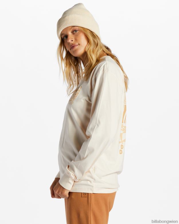 Billabong Clothing 00V682085 | Billabong a/div Langarm-T-Shirt weiße Kappe Frauen