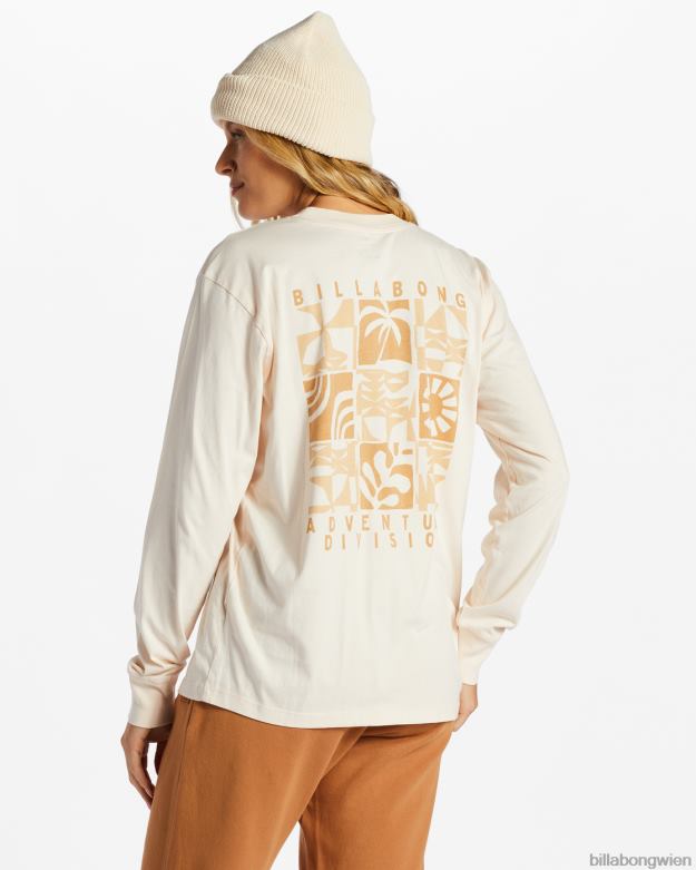 Billabong Clothing 00V682085 | Billabong a/div Langarm-T-Shirt weiße Kappe Frauen