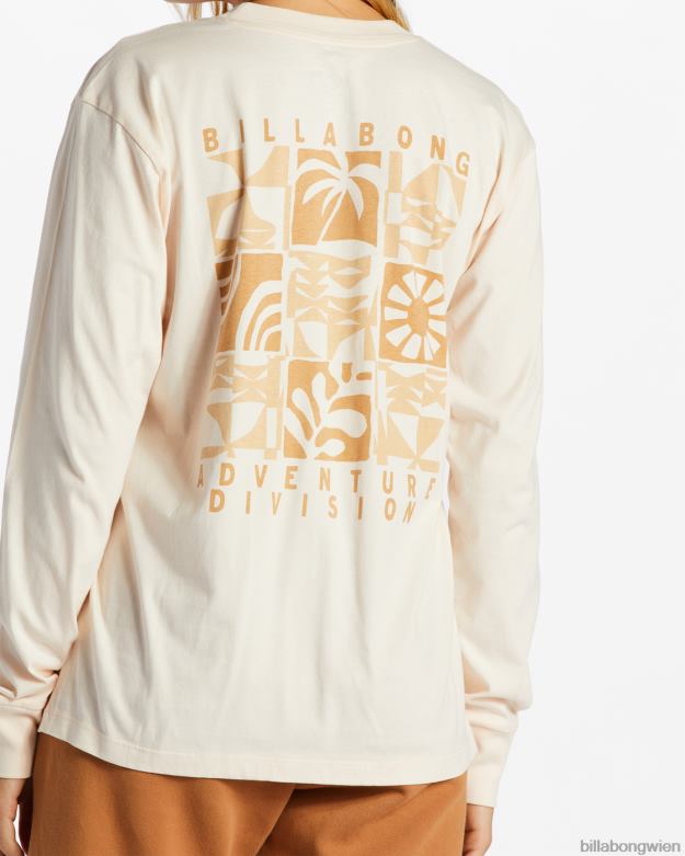 Billabong Clothing 00V682085 | Billabong a/div Langarm-T-Shirt weiße Kappe Frauen