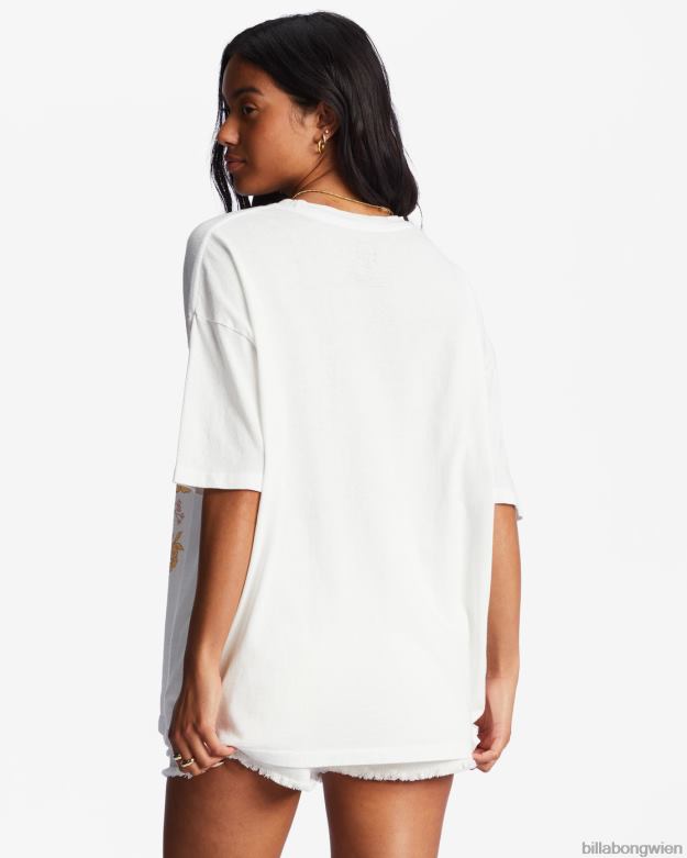 Billabong Clothing 00V682096 | Billabong Sunshine Dream übergroßes T-Shirt Salzkristall Frauen
