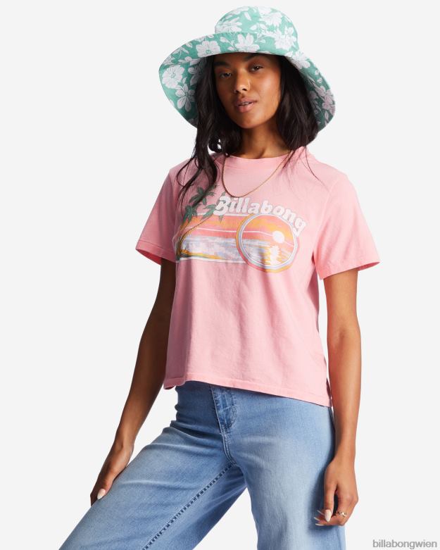 Billabong Clothing 00V682099 | Billabong Aloha für immer T-Shirt rosa Augenzwinkern Frauen