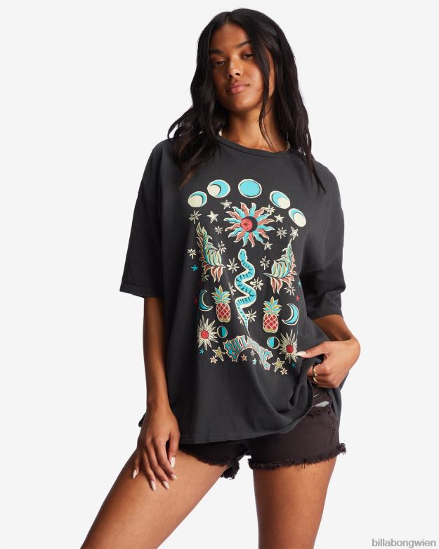 Billabong Clothing 00V682100 | Billabong in das mystische übergroße T-Shirt aus schwarz Frauen