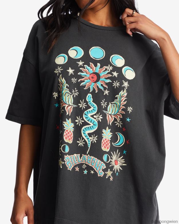 Billabong Clothing 00V682100 | Billabong in das mystische übergroße T-Shirt aus schwarz Frauen