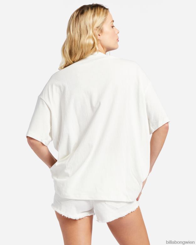 Billabong Clothing 00V682132 | Billabong Kamea Lava Arch übergroßes T-Shirt Salzkristall Frauen
