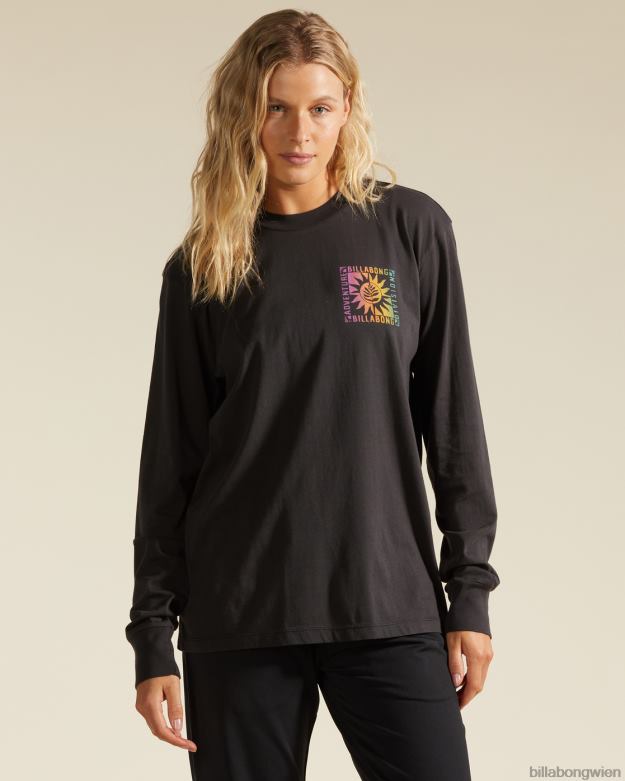 Billabong Clothing 00V682208 | Billabong a/div Langarm-T-Shirt aus schwarz Frauen