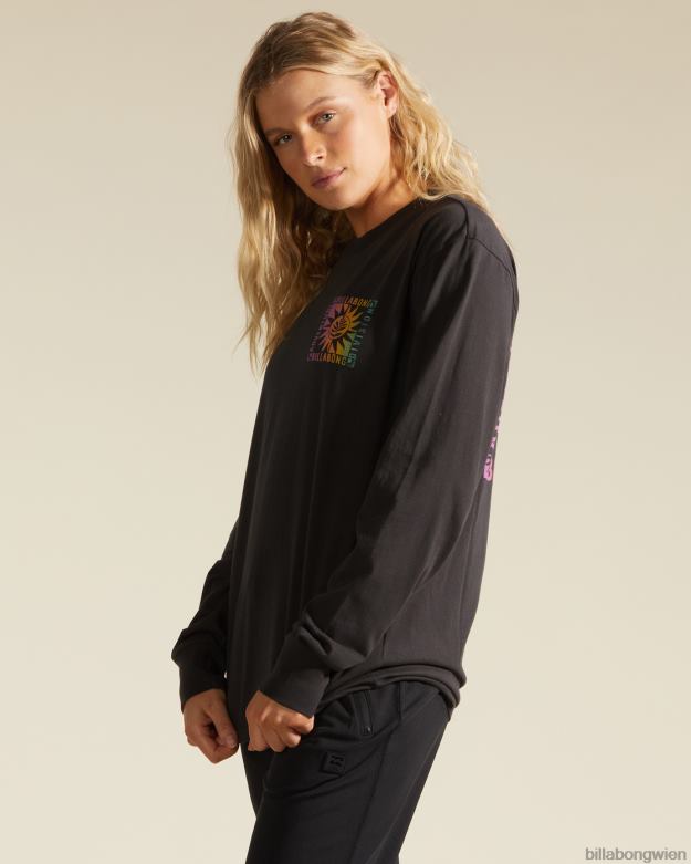 Billabong Clothing 00V682208 | Billabong a/div Langarm-T-Shirt aus schwarz Frauen