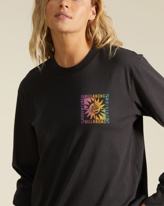 Billabong Clothing 00V682208 | Billabong a/div Langarm-T-Shirt aus schwarz Frauen