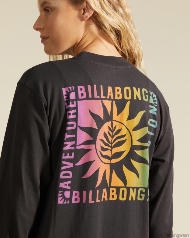 Billabong Clothing 00V682208 | Billabong a/div Langarm-T-Shirt aus schwarz Frauen
