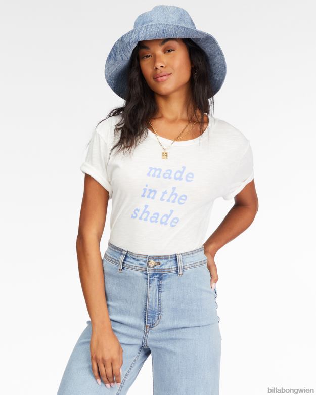 Billabong Clothing 00V682265 | Billabong Made in the Shade Boyfriend-T-Shirt Salzkristall Frauen