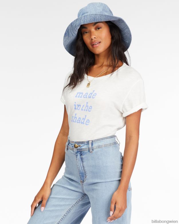 Billabong Clothing 00V682265 | Billabong Made in the Shade Boyfriend-T-Shirt Salzkristall Frauen