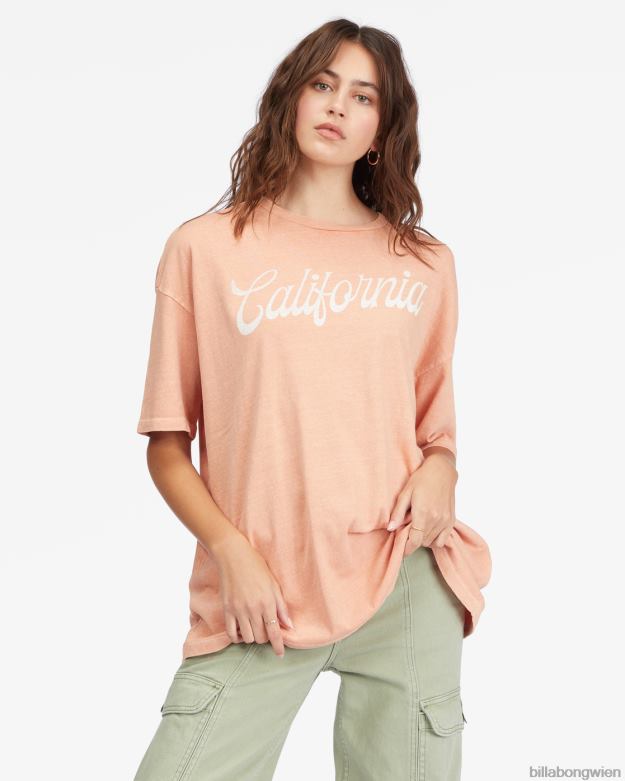 Billabong Clothing 00V682271 | Billabong Land der Milch und des Honigs Freund-T-Shirt Steinrose Frauen